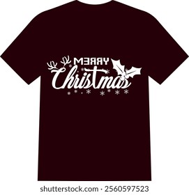 Christmas gift | merry Christmas typo t shirt  