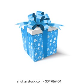 Christmas gift. New Year concept. Vector Illustration