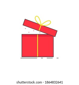 Regalo de Navidad - Año Nuevo presente - Ilustración de material vectorial
