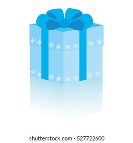 Christmas gift on a white background