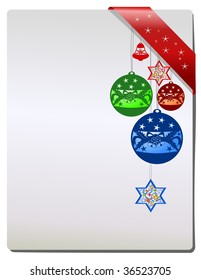 Christmas Gift page, vector