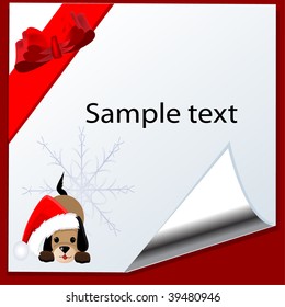 Christmas Gift page, vector