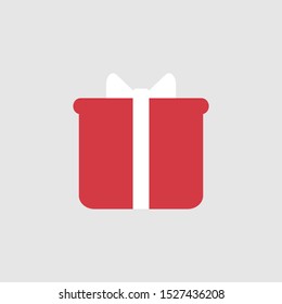 Christmas gift, present vector icon isolated for web and mobile.