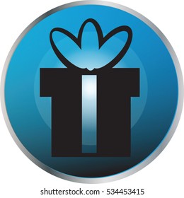 Christmas gift or present vector illustration 
