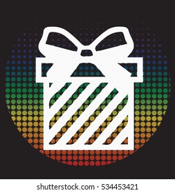 Christmas gift or present vector illustration 