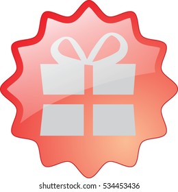 Christmas gift or present vector illustration 