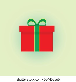 Christmas gift or present vector illustration