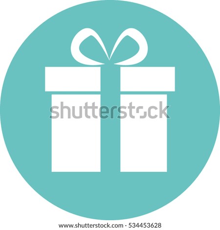 Christmas gift or present vector illustration 