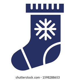 
Christmas, gift, presents, sock Isolated Vector icon which can easily modify or edit
