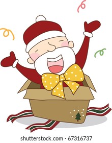 Regalo navideño con Papá Noel