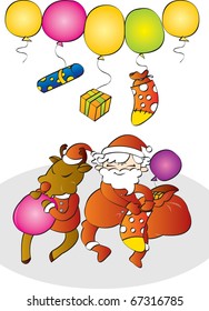 Regalo navideño con Papá Noel