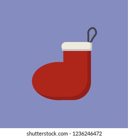 
Christmas gift socks icon
