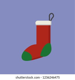 
Christmas gift socks icon