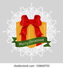 Christmas gift symbol  