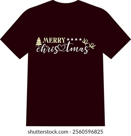 Christmas gift t shirt with white and black | merry Christmas gift  | A unique typo t shirt for USA trending men and women buyer 