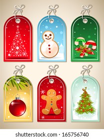 Christmas gift tag set