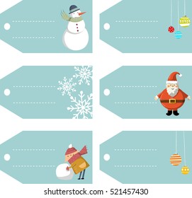 Christmas gift tag set