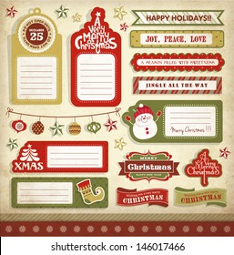 Christmas gift tags, labels & stickers