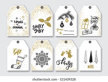 Gift Tags Set Vector Hand Drawn Stock Vector (Royalty Free) 535776778 ...