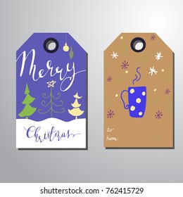 Christmas gift tags set