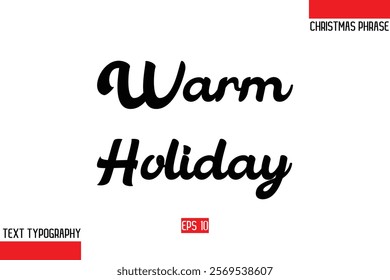 Christmas Gift Text Saying Typography Warm Holiday