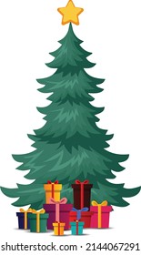 Christmas Gift vector art and illustration