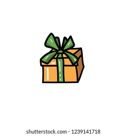 Christmas gift - vector illustration 