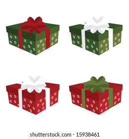 christmas gift, vector illustration
