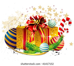 christmas gift vector illustration