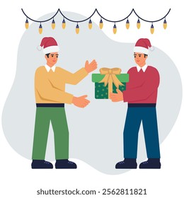 Christmas Gift vector illustration for commercial use