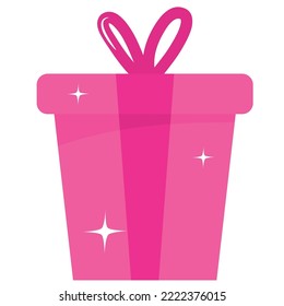 christmas gift vector image
pink with white background
