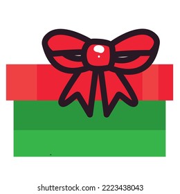 christmas gift vector image with white background