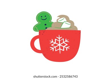 Christmas gift vector style with background