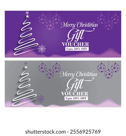 christmas gift voucher design for commercial use