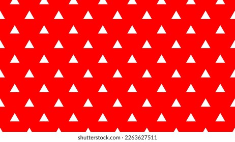 christmas gift wrapping paper with white colour triangle pattern over red useful as a background