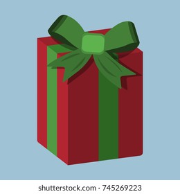 Christmas Gift, XMas icon. Cartoon style. Vector Illustration for Christmas day.