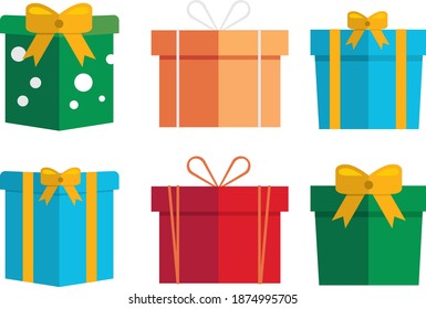 christmas giftbox illustration for decoration