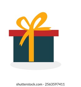 christmas giftbox isolated on white background