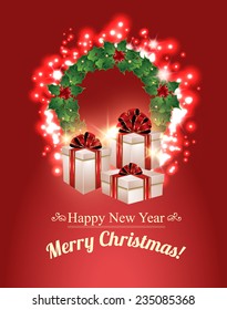 Christmas gifts background 