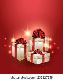 Christmas gifts background 