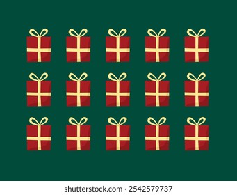 Christmas Gifts Background Pattern Illustrations