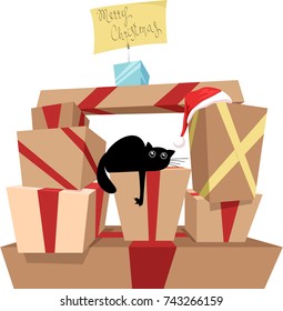 Christmas gifts and the cat