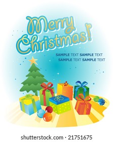 Christmas Gifts. Design Template. For more illustrations VISIT MY GALLERY.