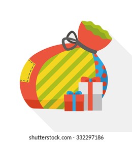 Christmas gifts flat icon