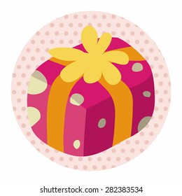 Christmas gifts flat icon elements background,eps10