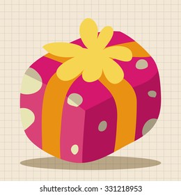 Christmas gifts flat icon elements background,eps10