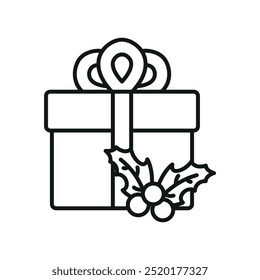 Christmas gifts icon vector basic design simple and modern concept graphic