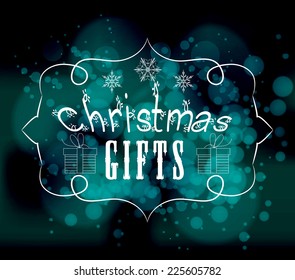 christmas gifts light vector background