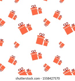 Christmas gifts template. Vector model of Christmas.