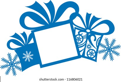 Christmas gifts vector illustration